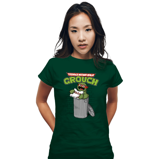 Shirts Fitted Shirts, Woman / Small / Irish Green Teenage Mutant Ninja Grouch