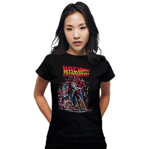 Secret_Shirts Fitted Shirts, Woman / Small / Black Back To The Spiderverse