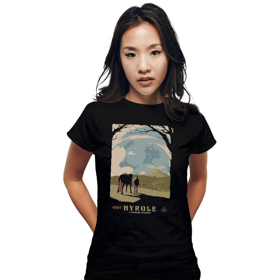 Shirts Fitted Shirts, Woman / Small / Black Epona Visit Hyrule