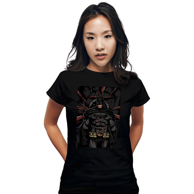 Secret_Shirts Fitted Shirts, Woman / Small / Black Dark Bat