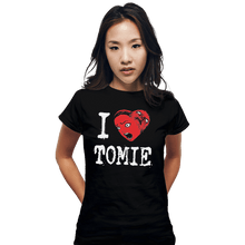 Load image into Gallery viewer, Shirts Fitted Shirts, Woman / Small / Black Tomie
