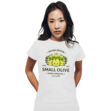 Load image into Gallery viewer, Shirts Fitted Shirts, Woman / Small / White Small Olive
