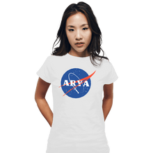 Load image into Gallery viewer, Shirts Fitted Shirts, Woman / Small / White Space Needle
