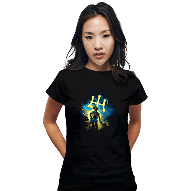 Shirts Fitted Shirts, Woman / Small / Black Uranus Art