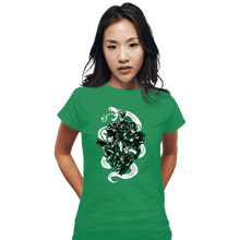 Load image into Gallery viewer, Daily_Deal_Shirts Fitted Shirts, Woman / Small / Irish Green Snake Legacy

