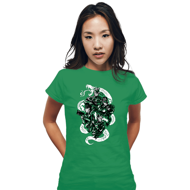 Daily_Deal_Shirts Fitted Shirts, Woman / Small / Irish Green Snake Legacy