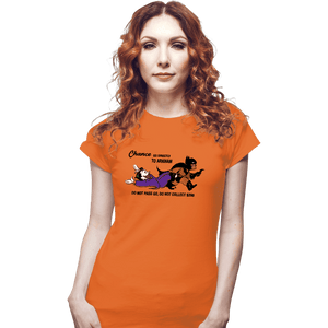 Secret_Shirts Fitted Shirts, Woman / Small / Orange Go  Directly To Arkham