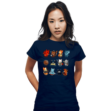 Load image into Gallery viewer, Secret_Shirts Fitted Shirts, Woman / Small / Navy Roleplay Cats
