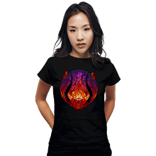 Load image into Gallery viewer, Daily_Deal_Shirts Fitted Shirts, Woman / Small / Black Stained Glass Darkness
