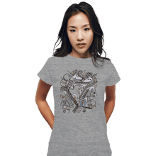 Load image into Gallery viewer, Daily_Deal_Shirts Fitted Shirts, Woman / Small / Sports Grey Escher Who
