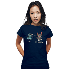 Load image into Gallery viewer, Secret_Shirts Fitted Shirts, Woman / Small / Navy My Anxiety
