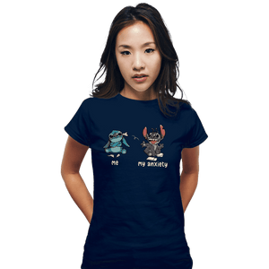 Secret_Shirts Fitted Shirts, Woman / Small / Navy My Anxiety