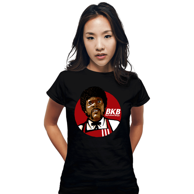 Daily_Deal_Shirts Fitted Shirts, Woman / Small / Black BKB - Big Kahuna Burger