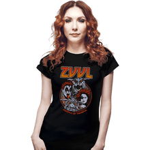 Load image into Gallery viewer, Shirts Fitted Shirts, Woman / Small / Black Zuul Metal
