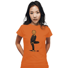 Load image into Gallery viewer, Shirts Fitted Shirts, Woman / Small / Orange The Scream Of Pain
