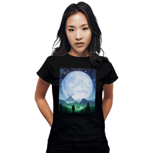 Shirts Fitted Shirts, Woman / Small / Black Death Mountain Landscape