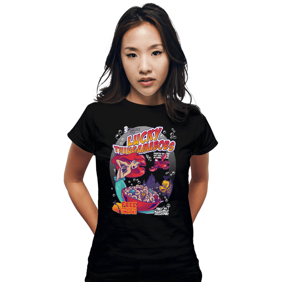 Shirts Fitted Shirts, Woman / Small / Black Lucky Thingamabobs