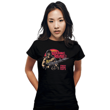 Load image into Gallery viewer, Shirts Fitted Shirts, Woman / Small / Black Reading Rambo
