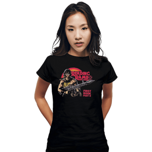 Shirts Fitted Shirts, Woman / Small / Black Reading Rambo