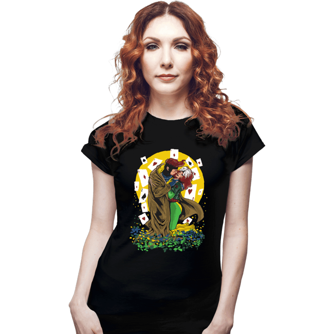 Daily_Deal_Shirts Fitted Shirts, Woman / Small / Black The Mutant Kiss