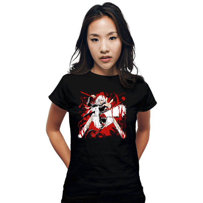 Daily_Deal_Shirts Fitted Shirts, Woman / Small / Black Devil Hunters