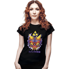 Load image into Gallery viewer, Shirts Fitted Shirts, Woman / Small / Black Majora&#39;s Oni Mask
