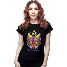 Load image into Gallery viewer, Shirts Fitted Shirts, Woman / Small / Black Majora&#39;s Oni Mask
