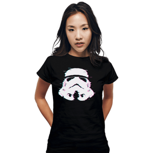 Shirts Fitted Shirts, Woman / Small / Black Ddjvigo's Glitch Trooper