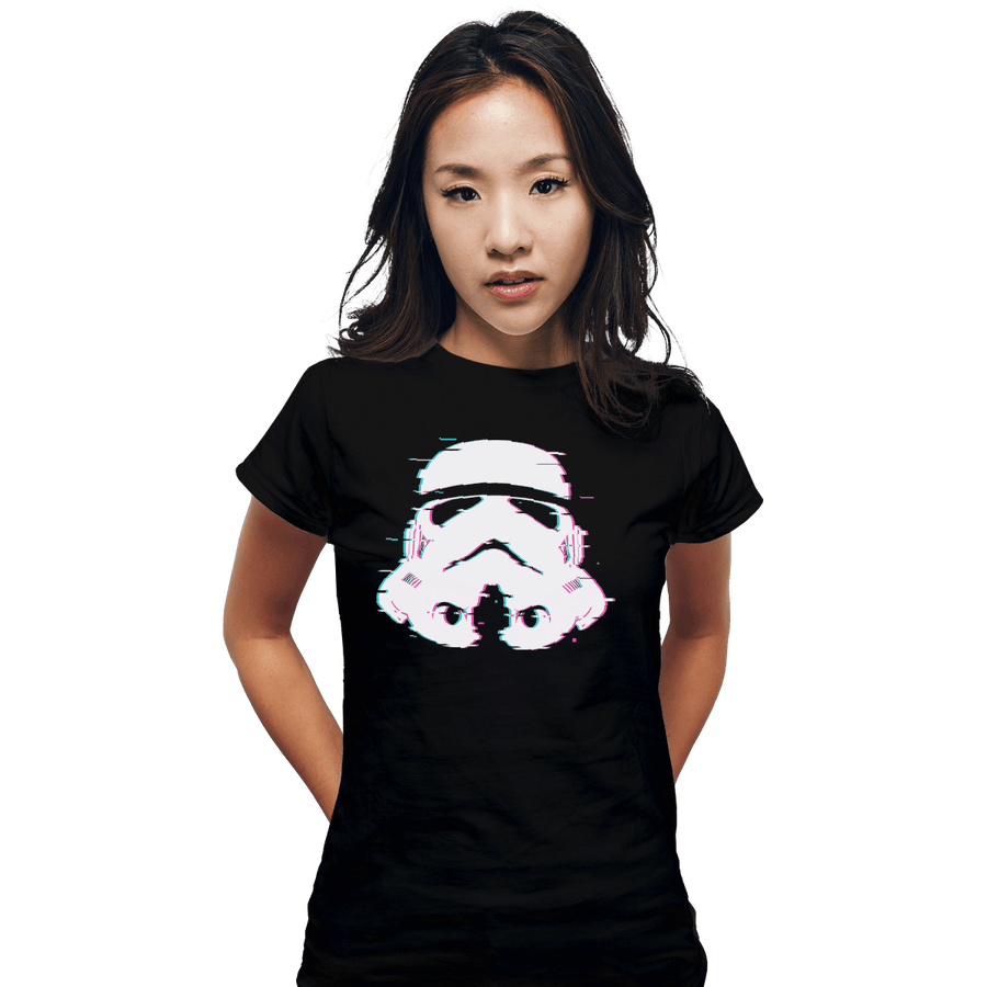 Shirts Fitted Shirts, Woman / Small / Black Ddjvigo's Glitch Trooper