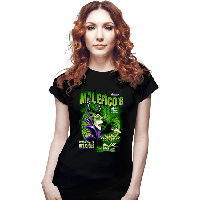 Shirts Fitted Shirts, Woman / Small / Black Maleficent Cereal