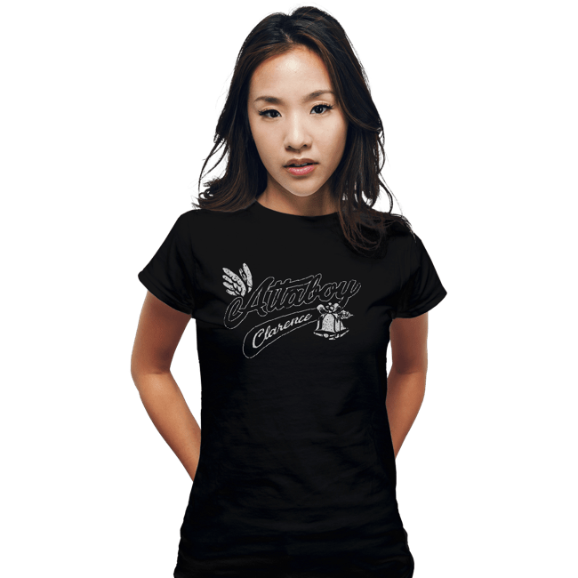Shirts Fitted Shirts, Woman / Small / Black Attaboy Clarence