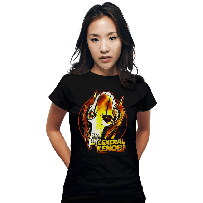 Daily_Deal_Shirts Fitted Shirts, Woman / Small / Black General Kenobi Meme