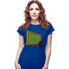 Load image into Gallery viewer, Daily_Deal_Shirts Fitted Shirts, Woman / Small / Royal Blue I Will Not Destroy
