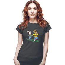 Load image into Gallery viewer, Shirts Fitted Shirts, Woman / Small / Charcoal King Arthur
