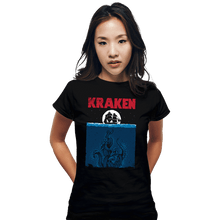 Load image into Gallery viewer, Daily_Deal_Shirts Fitted Shirts, Woman / Small / Black KRAKEN
