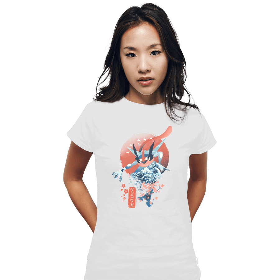 Shirts Fitted Shirts, Woman / Small / White Water Ninja