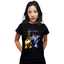 Load image into Gallery viewer, Shirts Fitted Shirts, Woman / Small / Black Purple Vegeta
