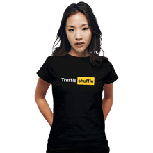 Load image into Gallery viewer, Secret_Shirts Fitted Shirts, Woman / Small / Black Truffle Shuffle
