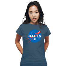 Load image into Gallery viewer, Secret_Shirts Fitted Shirts, Woman / Small / Indigo Blue Balls
