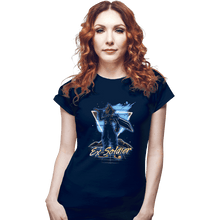 Load image into Gallery viewer, Shirts Fitted Shirts, Woman / Small / Navy Retro Ex-Soldier
