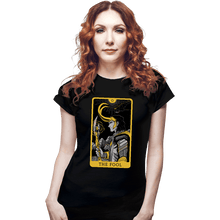 Load image into Gallery viewer, Shirts Fitted Shirts, Woman / Small / Black The Fool Tarot
