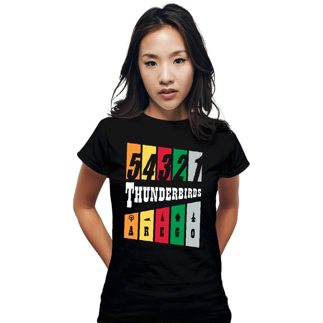 Daily_Deal_Shirts Fitted Shirts, Woman / Small / Black Thunderbirds Are Go