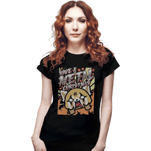 Load image into Gallery viewer, Shirts Fitted Shirts, Woman / Small / Black Have A Metal Christmas
