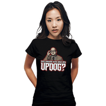 Load image into Gallery viewer, Shirts Fitted Shirts, Woman / Small / Black Updog
