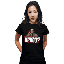 Load image into Gallery viewer, Shirts Fitted Shirts, Woman / Small / Black Updog
