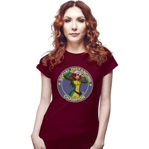 Shirts Fitted Shirts, Woman / Small / Maroon Rogue Social Distancing Champion