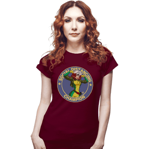 Shirts Fitted Shirts, Woman / Small / Maroon Rogue Social Distancing Champion