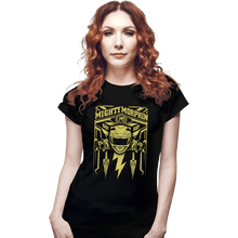 Load image into Gallery viewer, Shirts Fitted Shirts, Woman / Small / Black Yellow Ranger
