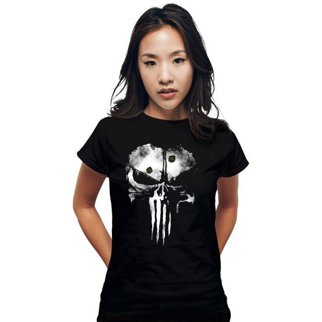 Shirts Fitted Shirts, Woman / Small / Black Punisher