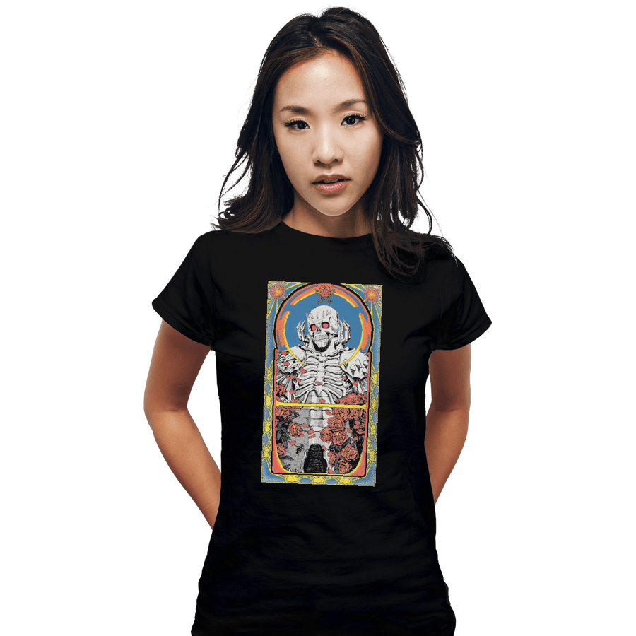 Shirts Fitted Shirts, Woman / Small / Black Skull Knight
